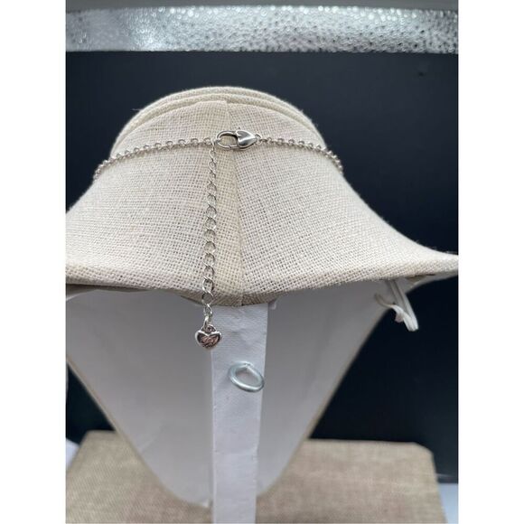 Brighton Necklace Halo Aurora Y Silver and  Tanzanite - Picture 2 of 9